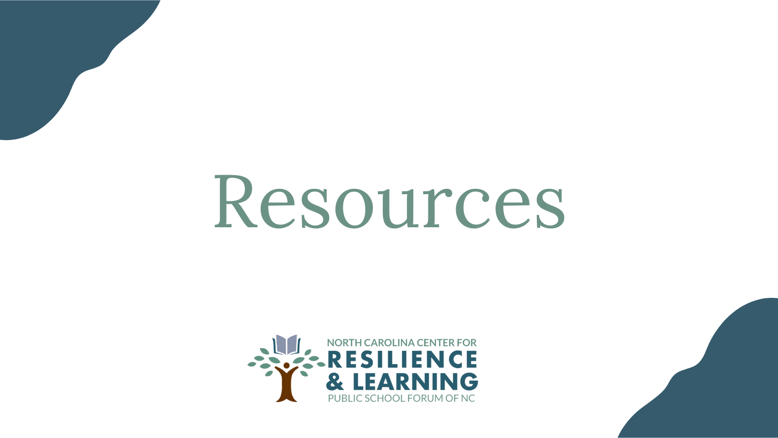 Resources - NC Center for Resilience & Learning
